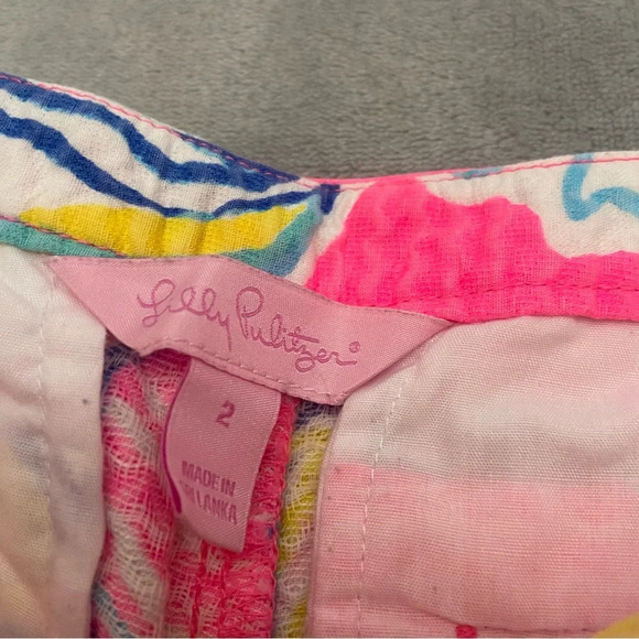Lilly Pulitzer Adie Swept By the Tides Floral Print Short/Multicolor 21697 - Picture 9 of 10